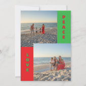 Kerstkaart met gepersonaliseerde foto-collage (Achterkant)