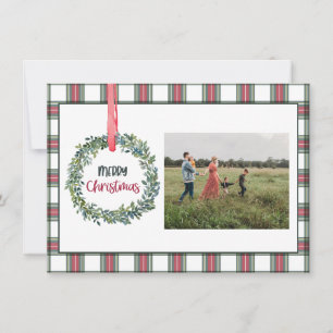 Kerstkaart met gepersonaliseerde foto van Plaid