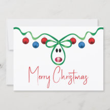 Kerstkaart met gepersonaliseerde tekst