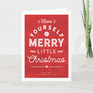 Kerstkaart met gestructureerde typografie voor Ker Feestdagen Kaart