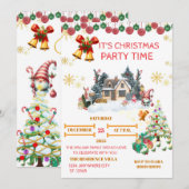 Kerstkaart met gezellige Kerstman (Voorkant / Achterkant)