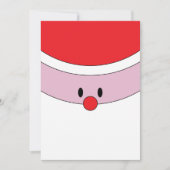Kerstkaart met gezicht van de Kerstman (Voorkant)