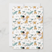 Kerstkaart met giraffe (Achterkant)