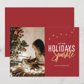 Kerstkaart met glans (Voorkant / Achterkant)