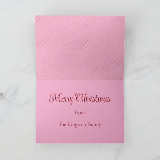 Kerstkaart met Golden Retriever (Binnen)