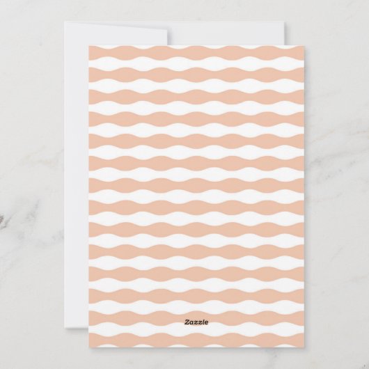 Kerstkaart met golvende rand (Achterkant)