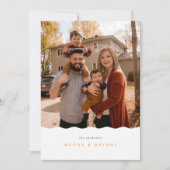 Kerstkaart met golvende rand (Voorkant)