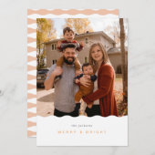 Kerstkaart met golvende rand (Voorkant / Achterkant)