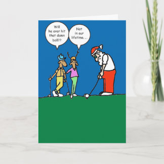 Kerstkaart met golvende Santa illustratie Feestdagen Kaart