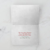 kerstkaart met gouden koorts met feestdag feestdagen kaart (Binnen)