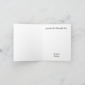 Kerstkaart met gouden omtrek van de rug van Kerstm Kaart (Binnen)