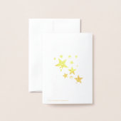 Kerstkaart met goudkleurige folie Holly Jolly Chri Folie Kaarten (Met envelop)