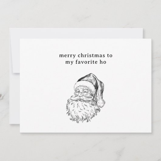 Kerstkaart met grappige favoriet van Sinterklaas (Voorkant)