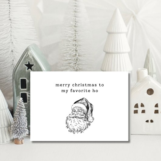 Kerstkaart met grappige favoriet van Sinterklaas