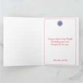 Kerstkaart met grappige Sinterklaas in hipsterstij Kaart (Binnen)