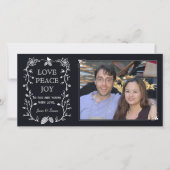 Kerstkaart met groenblijvende kerstthema (Voorkant)