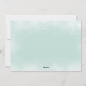 KERSTKAART MET GROENE ZEESCHILDPAD | Voorspoedige  (Achterkant)