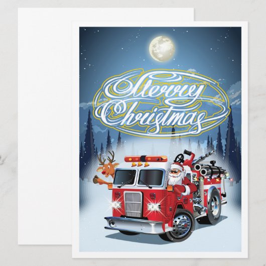 Kerstkaart met groet (Voorkant / Achterkant)