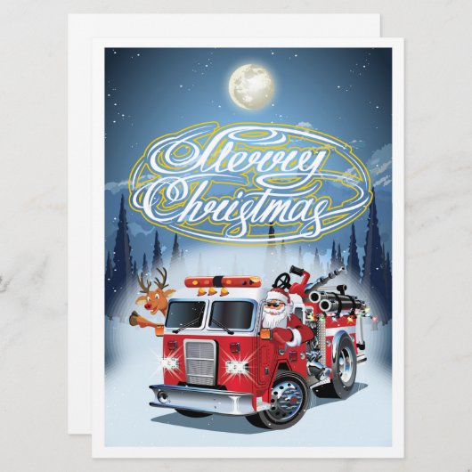 Kerstkaart met groet (Voorkant / Achterkant)