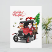 Kerstkaart met groet (Staand voorkant)