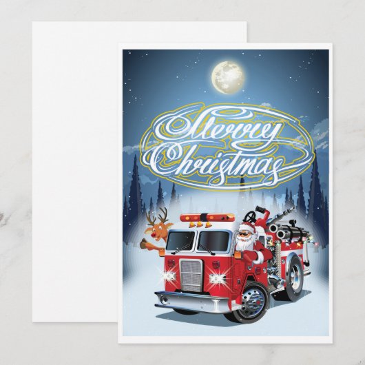 Kerstkaart met groet (Voorkant / Achterkant)