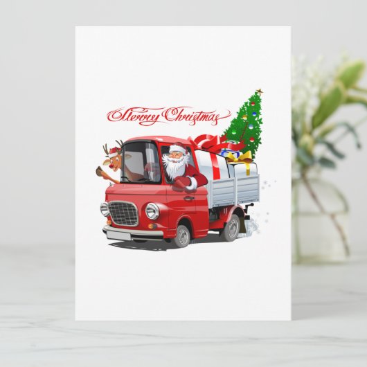 Kerstkaart met groet (Staand voorkant)