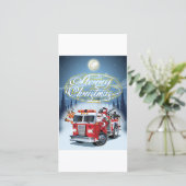 Kerstkaart met groet (Staand voorkant)