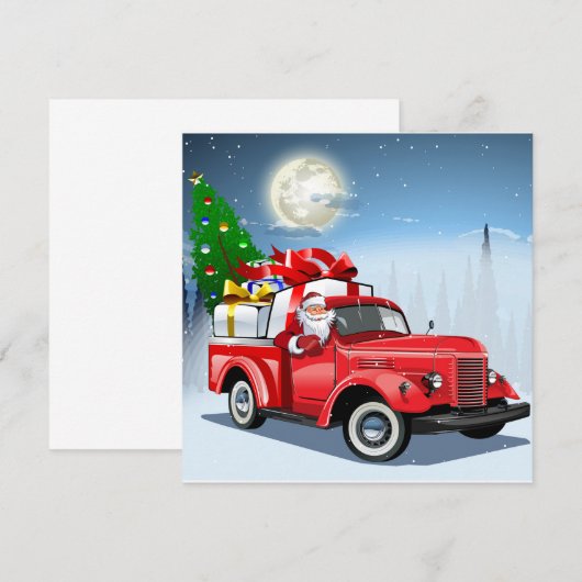 Kerstkaart met groet (Voorkant / Achterkant)