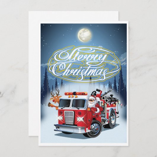 Kerstkaart met groet (Voorkant / Achterkant)