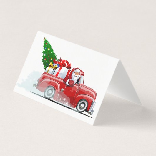 Kerstkaart met groet kaart (Voorkant)