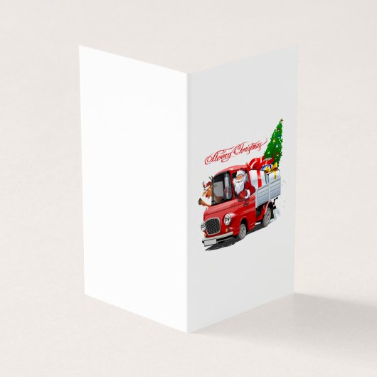 Kerstkaart met groet kaart (Buitenkant)