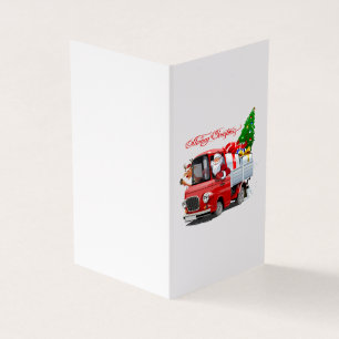 Kerstkaart met groet kaart