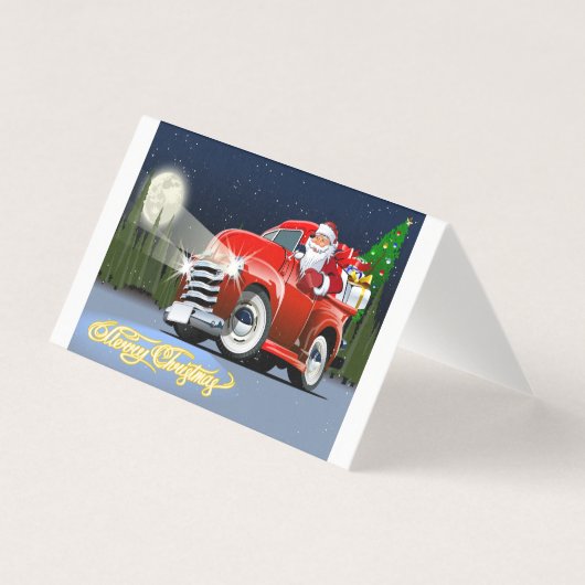 Kerstkaart met groet kaart (Voorkant)