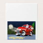 Kerstkaart met groet kaart (Buitenkant ongevouwen)
