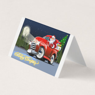 Kerstkaart met groet kaart