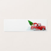 Kerstkaart met groet kaart (Buitenkant ongevouwen)