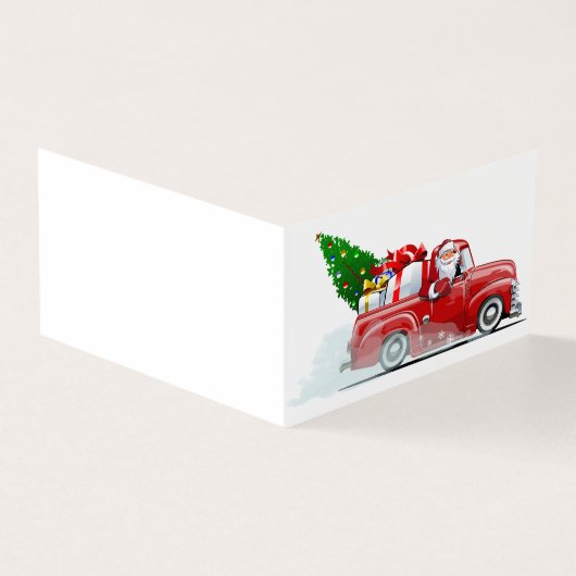 Kerstkaart met groet kaart (Buitenkant)