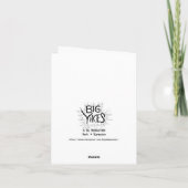 Kerstkaart met Grote Nee: 12 Dagen Kerstmis Kaart (Achterkant)