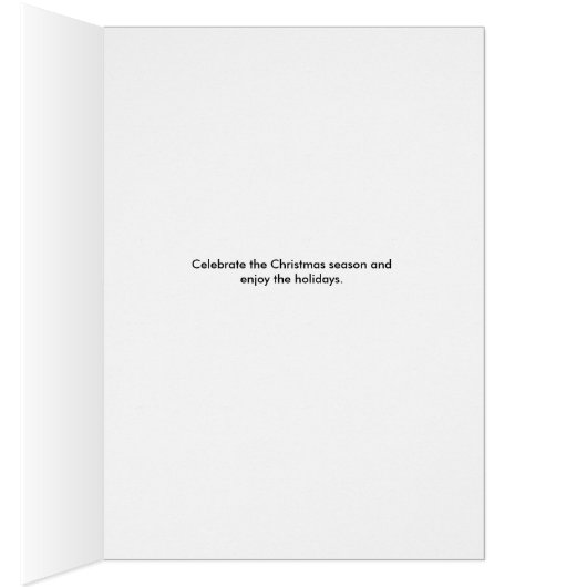 KerstKaart met grote sneeuwvlokken Lt. Green (Binnen (Rechts))