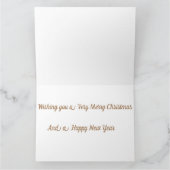 kerstkaart met grotto en Nutcrackers Kaart (Binnen)