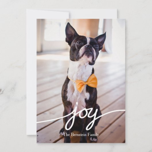 Kerstkaart met handgetekende typografie (Voorkant)