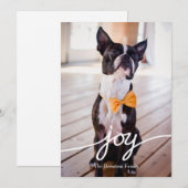 Kerstkaart met handgetekende typografie (Voorkant / Achterkant)