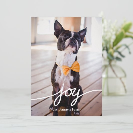 Kerstkaart met handgetekende typografie (Staand voorkant)