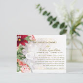 Kerstkaart met hartelijke dankbetuiging voor overl briefkaart (Staand voorkant)