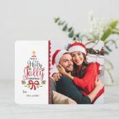 Kerstkaart met Heilige Kerstman Kaart (Staand voorkant)