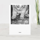 Kerstkaart met heks en hulst feestdagen kaart (Achterkant)