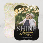 Kerstkaart met heldere glans (Voorkant / Achterkant)