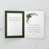 Kerstkaart met het Hart van het Goddelijk Kind Kaart (Binnen)