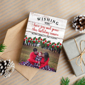 Kerstkaart met Holiday Charm voor de hele familie Save The Date