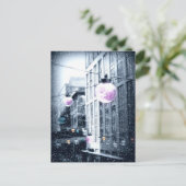 Kerstkaart met Holiday Urban Lights Feestdagenkaart (Staand voorkant)